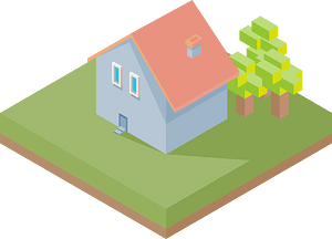 Blue house