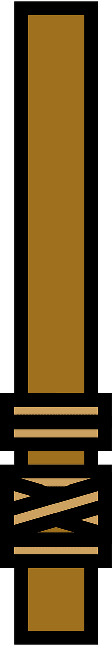 Brown pillar