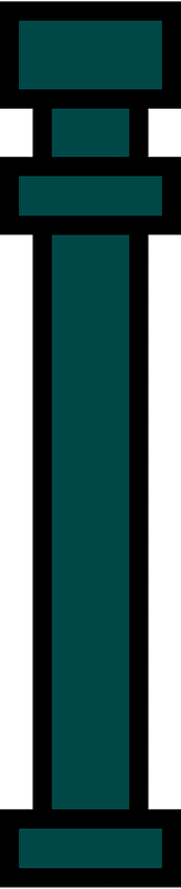 Dark grey pillar