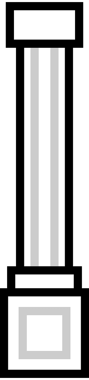 White pillar