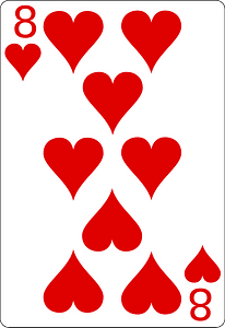 Eight of hearts
