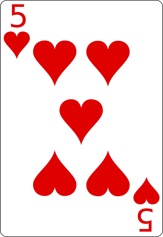 Five of hearts