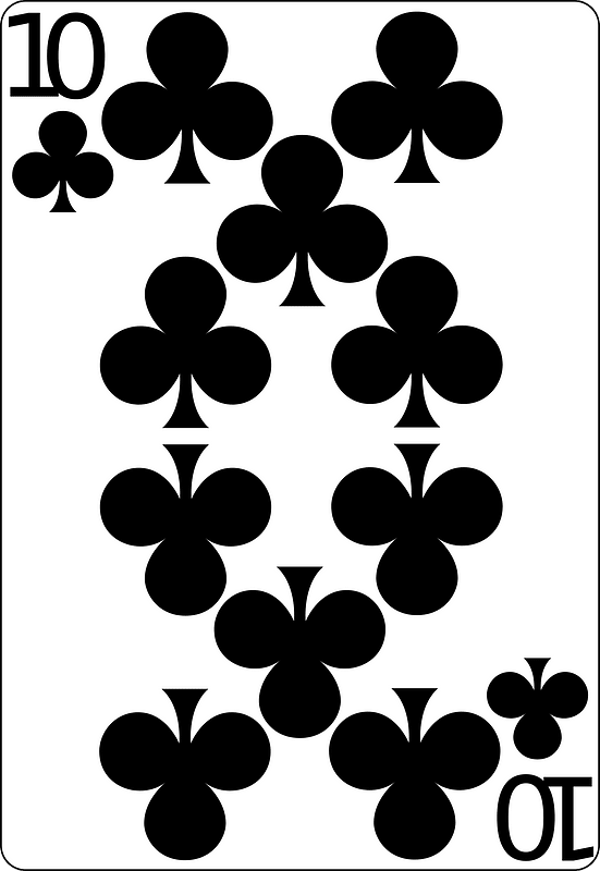 Ten of clubs