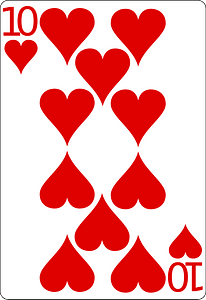 Ten of hearts
