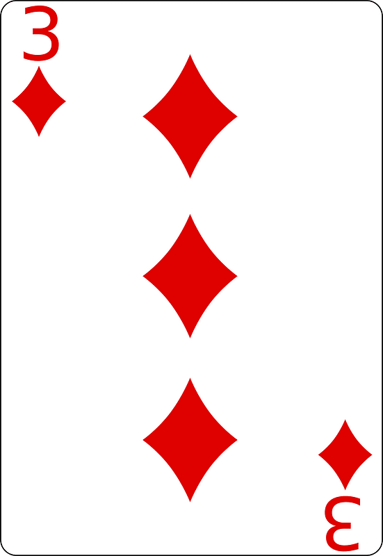 Three of diamonds