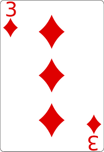Three of diamonds