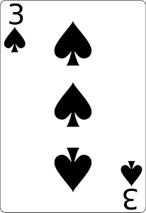 Three of spades