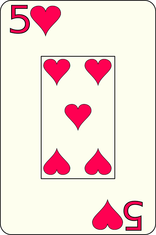 Five of heart