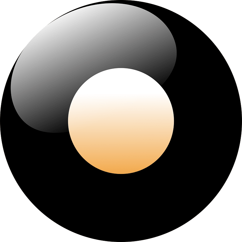 Black solid ball