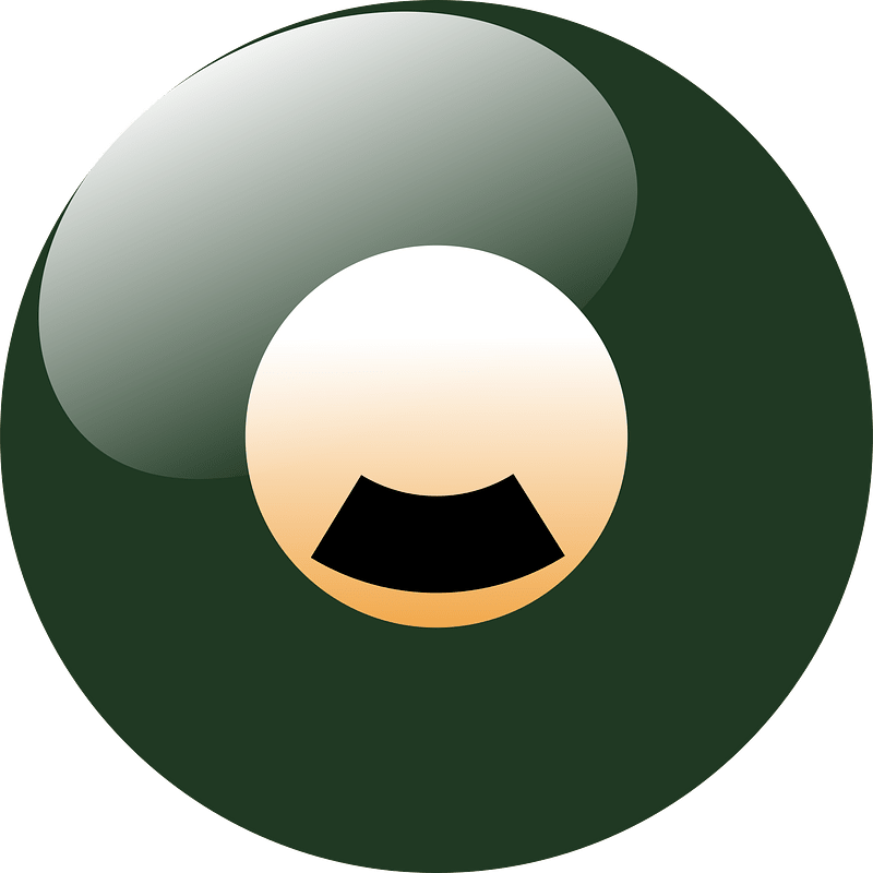 Green solid ball