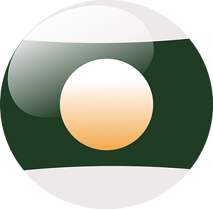 Green striped ball