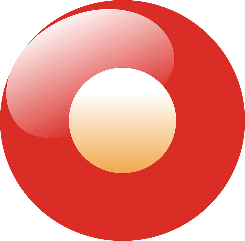 Orange solid ball