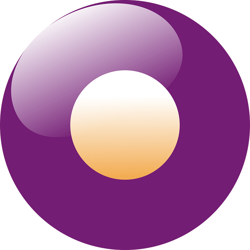 Purple solid ball