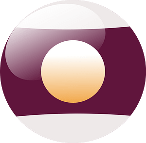 Purple striped ball