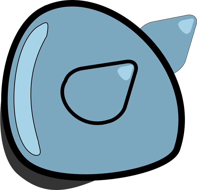 Blue robot right pauldron