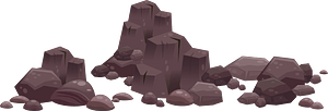 Purple rocks