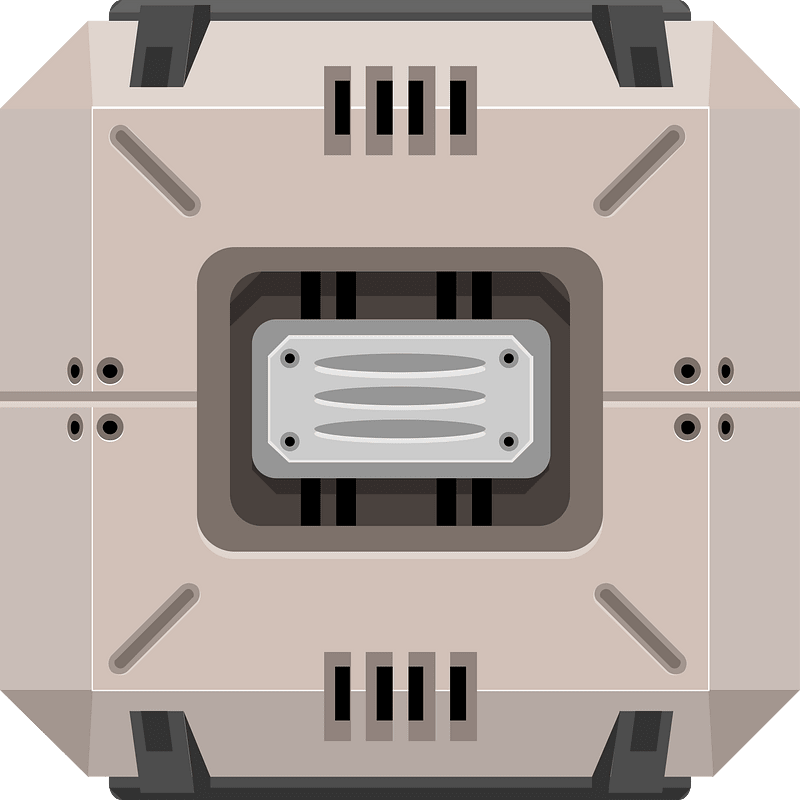 White square crate
