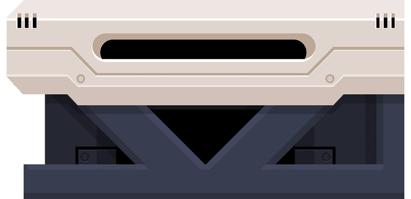 Dark grey rectangular crate