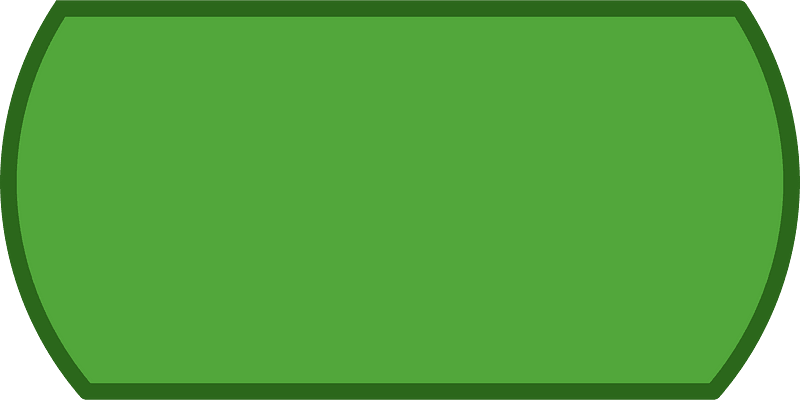 Green cut circle