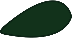 Green dark leaf