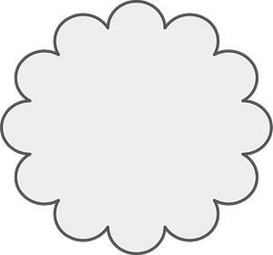 Grey speech bubble