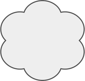 Grey speech bubble