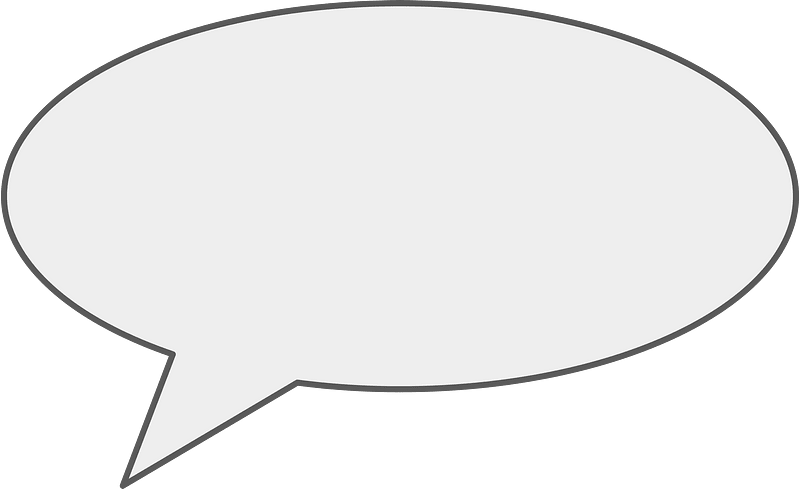 Grey speech bubble