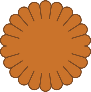 Orange round shape