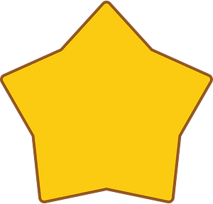 Yellow pentagonal star