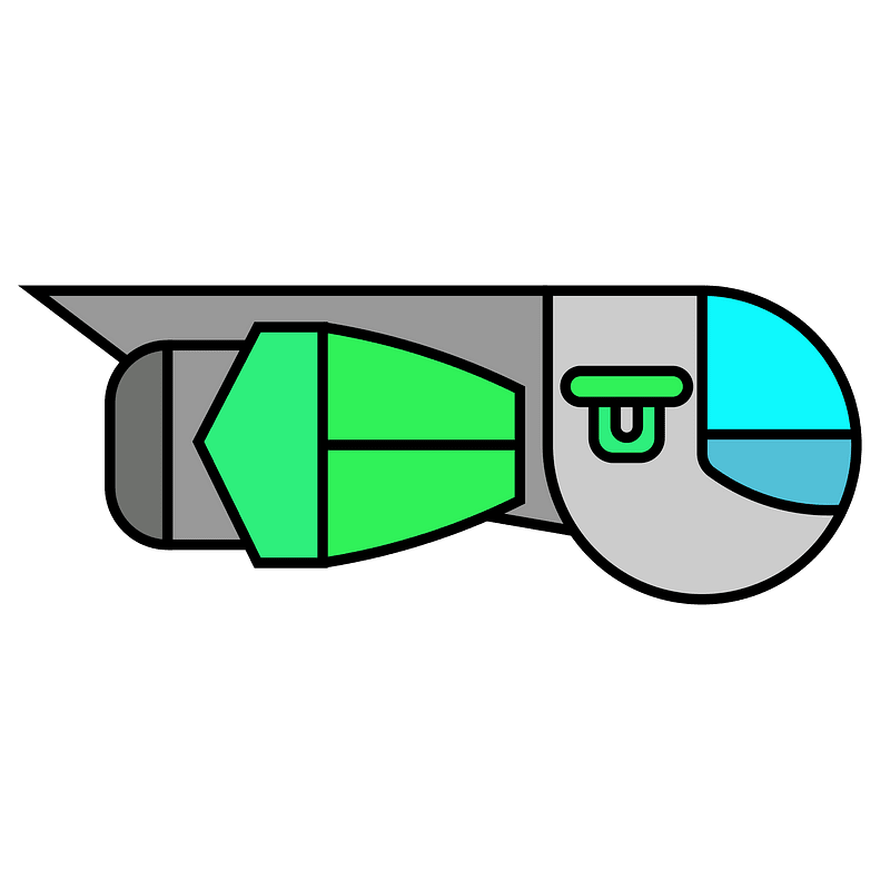 Green small spaceship