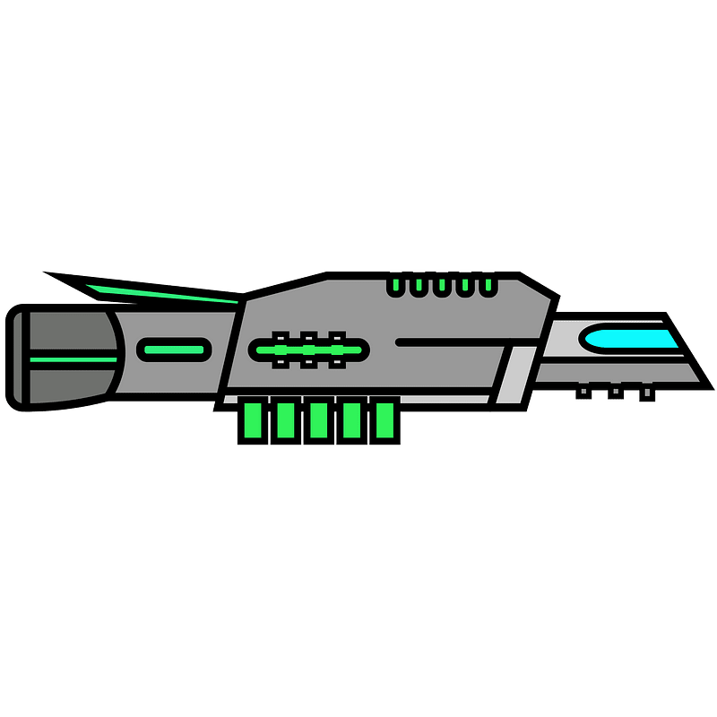 Green small spaceship