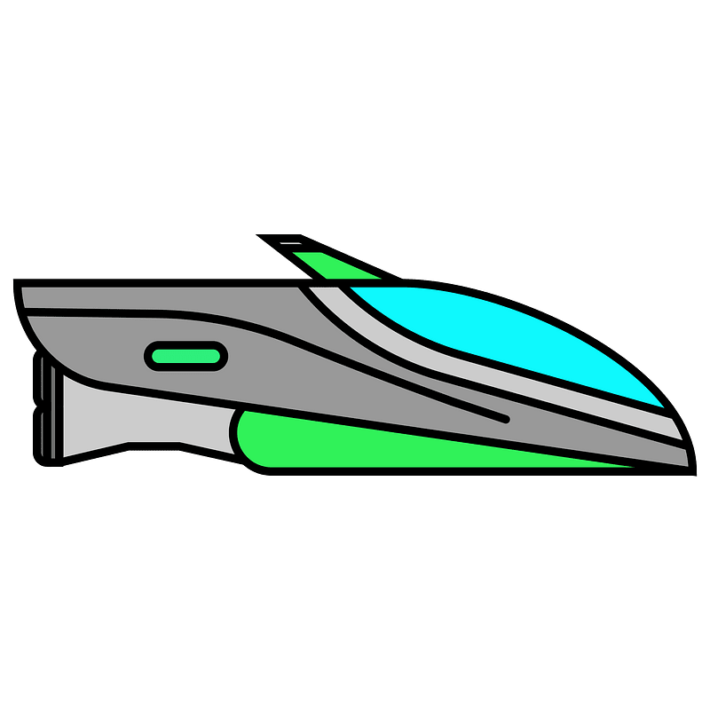 Green small spaceship
