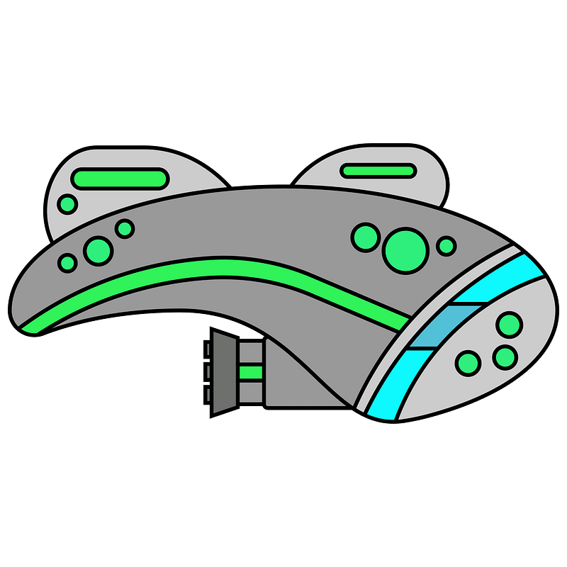 Green spaceship