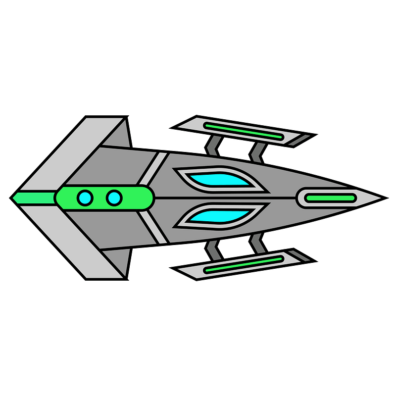 Green spaceship