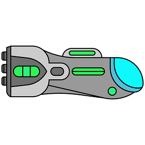 Green spaceship