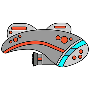 Red spaceship