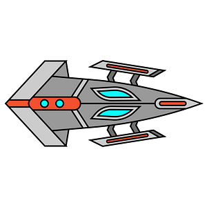 Red spaceship