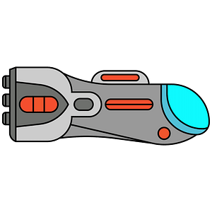 Red spaceship