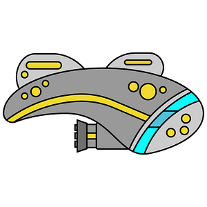 Yellow spaceship