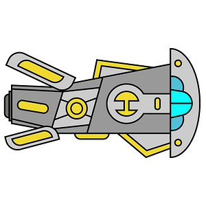 Yellow spaceship