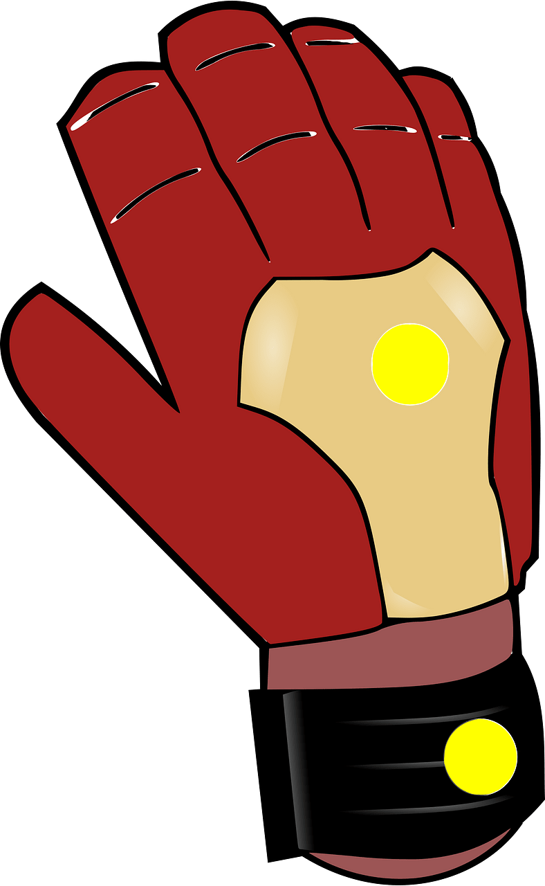 Brown goalkeepers glove right