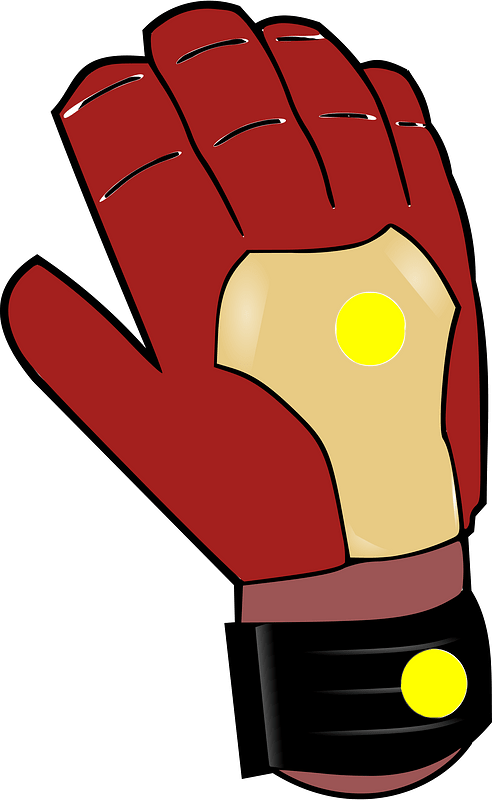 Brown goalkeepers glove right