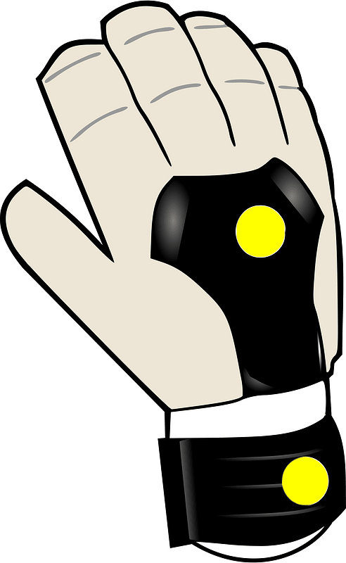Grey goalkeepers glove right