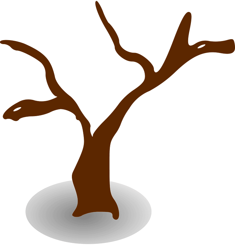 Brown dead tree