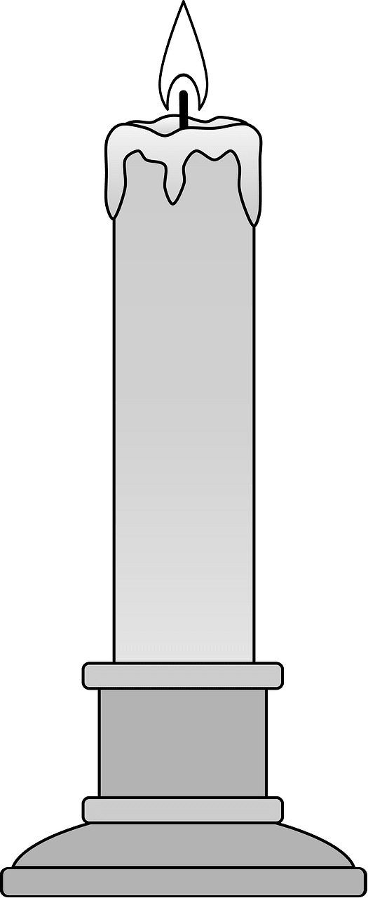 Grey candle