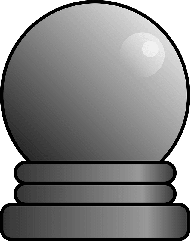 Grey crystal ball