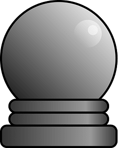 Grey crystal ball