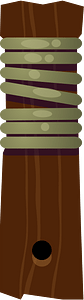 Brown wooden plank