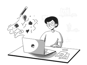 Blogging black and white