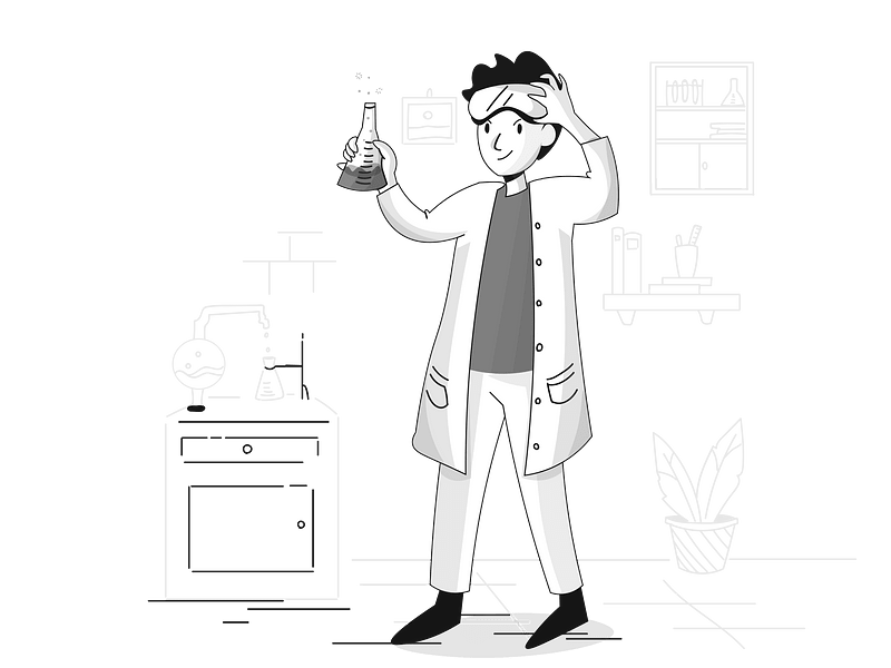 Discovery black and white